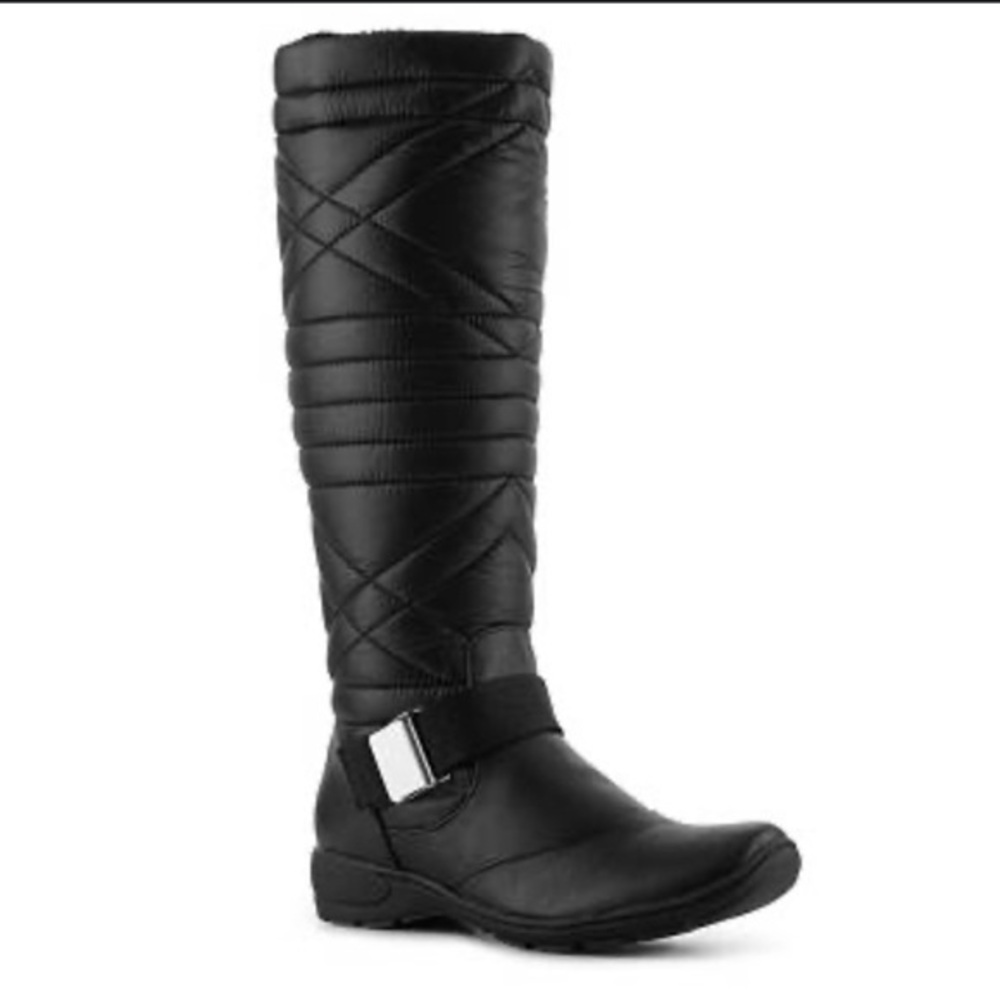 ✨Like NEW Naturalizer Black Quilted Women's Boots 8.5 worn 1x